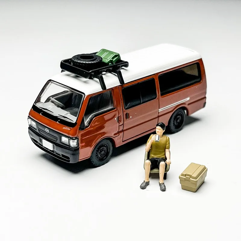 TLV دييكاست سيارات 1/64 مقياس مازدا فان نموذج سيارة سبيكة مازدا بجولة RV لعب المركبات نموذج المشهد قطعة عرض ثابت #3