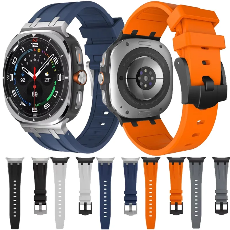 

Liquid Silicone Strap For Samsung Galaxy Watch Ultra 47mm Metal Connected Replacement Bracelet Wristband Galaxy Watch Ultra Belt