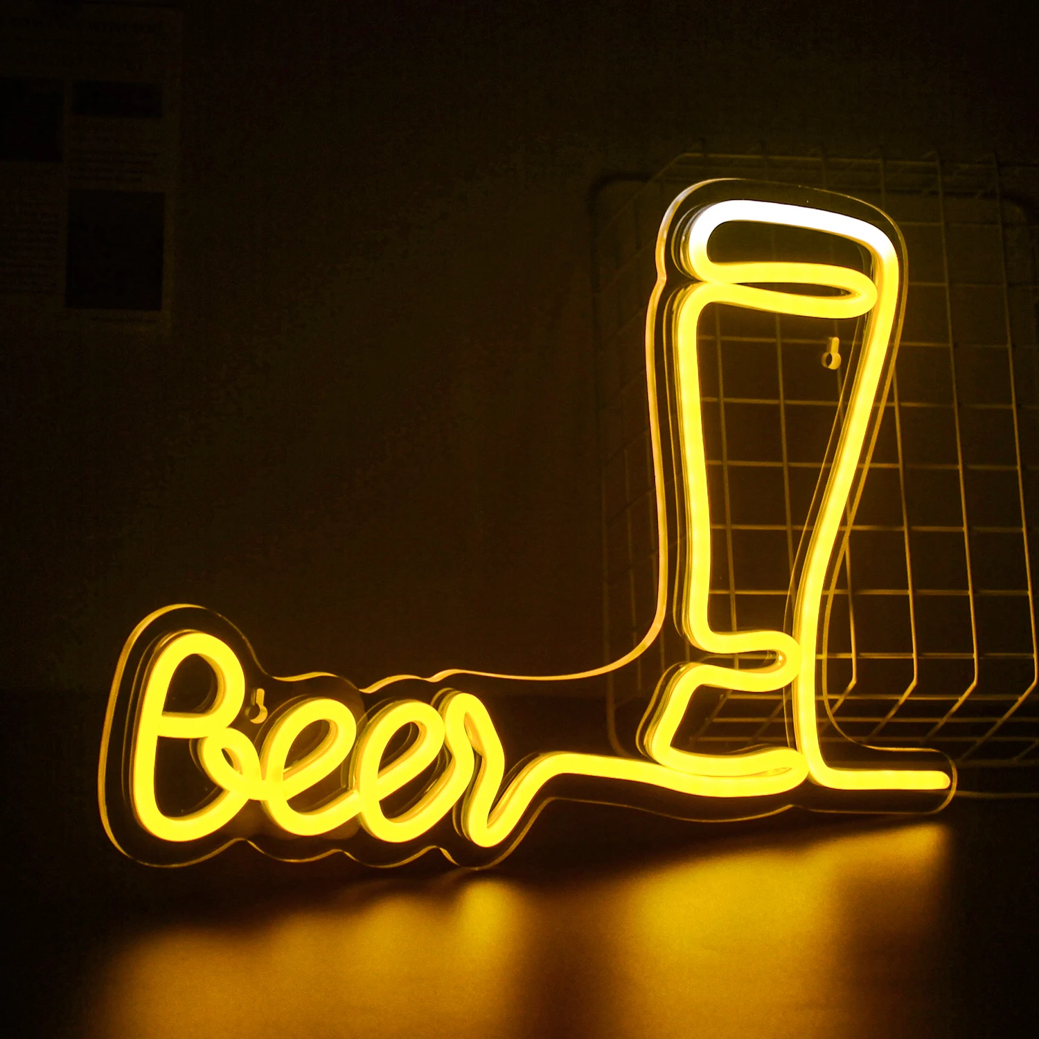 Beer Neon Sign Led Beer Signs for Wall Decor USB Powered Man Cave Bar Club Birthday Party Decor Kitchen Store Neon Wall Signs