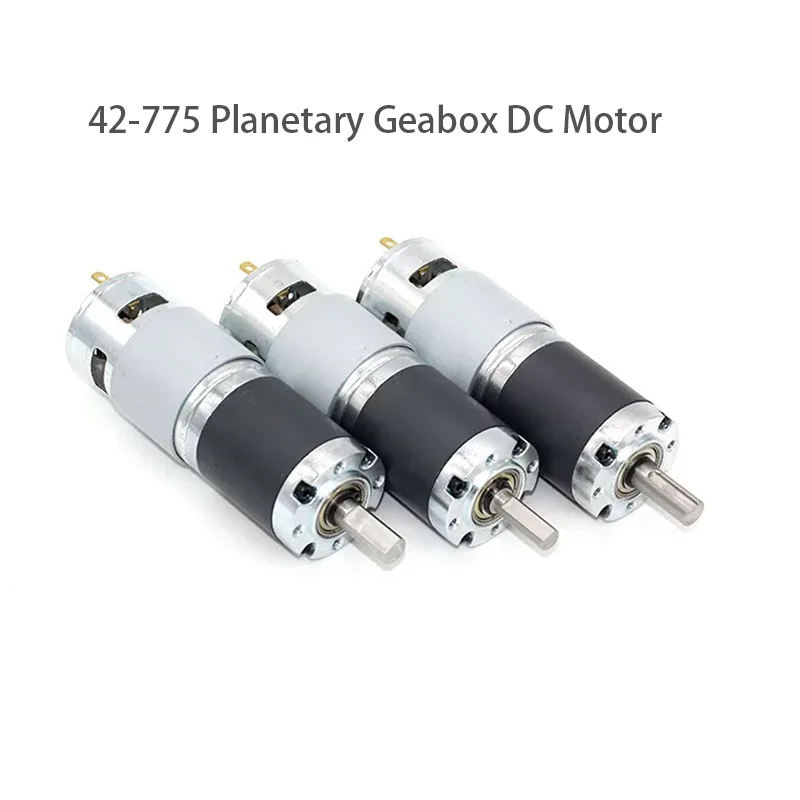42MM 42-775 12V/24V DC low-speed long-life super torque planetary gearbox gear motor planetary reduction brushed gear motor