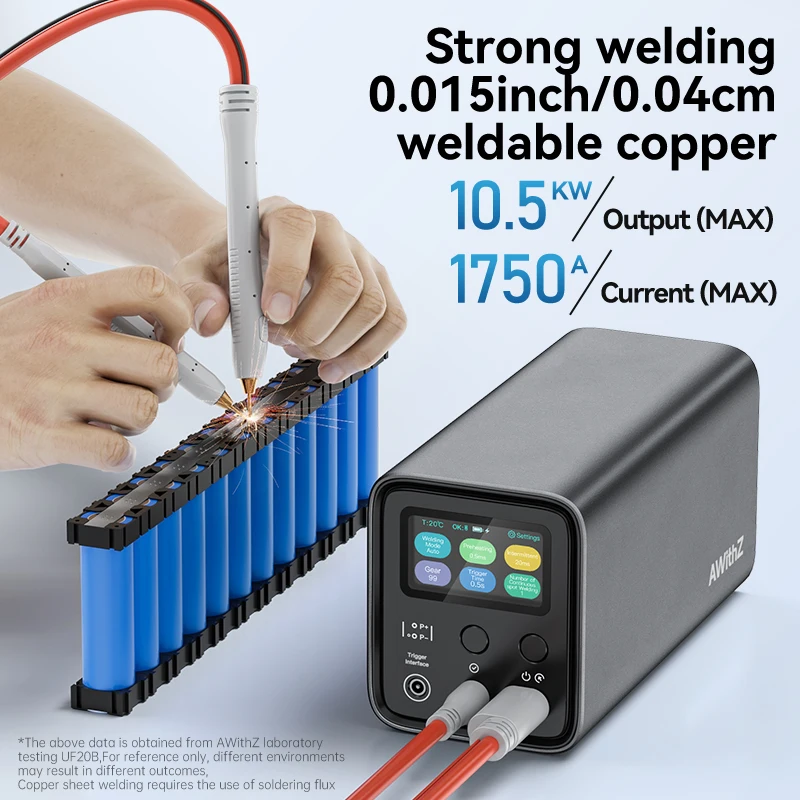 AwithZ Universal Farah Capacitor Spot Welder UF20B Spot Welding Machine for Mobile Phone Household Repair Button Battery Welding