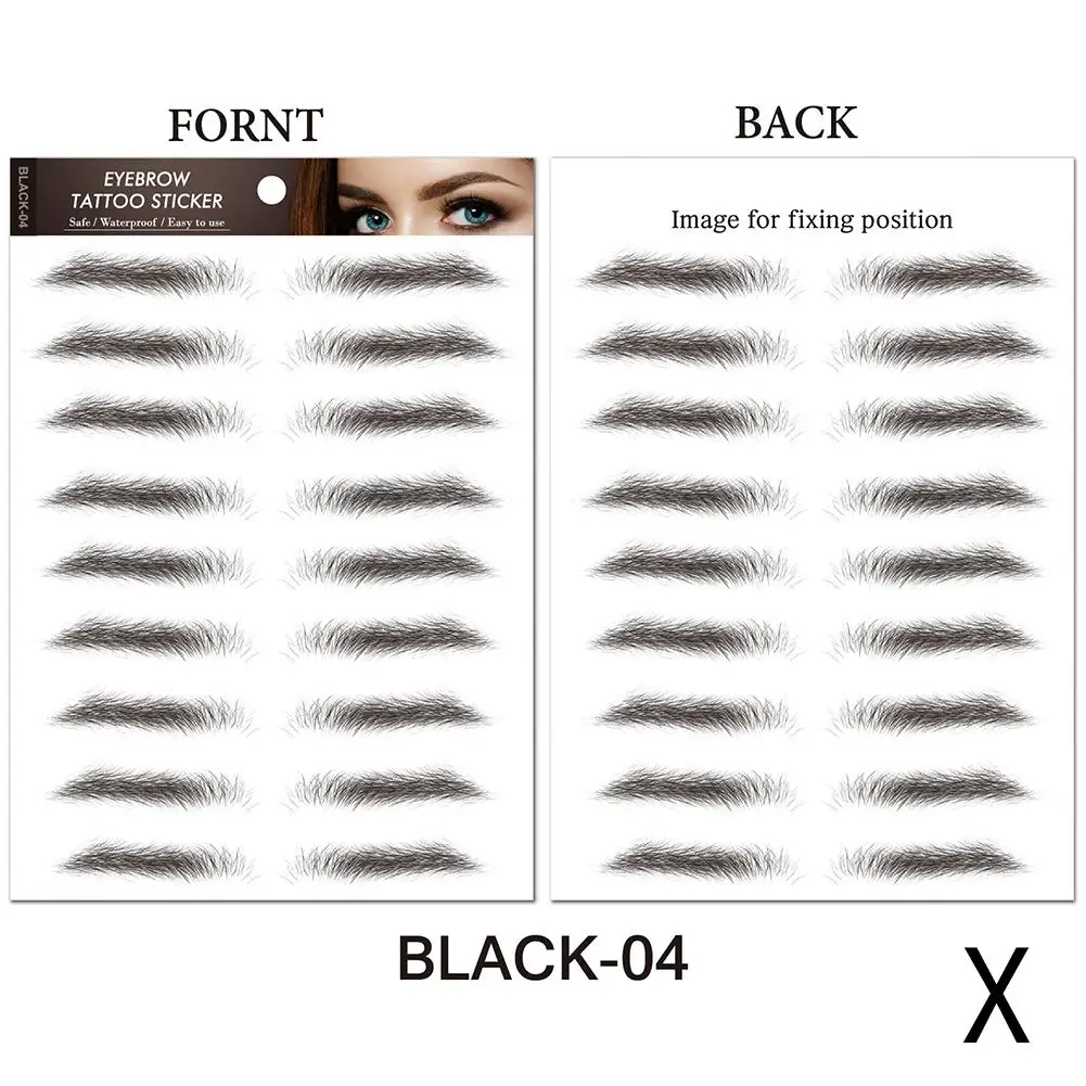 6D Hair Like Eyebrows Stickers for Authentic Look