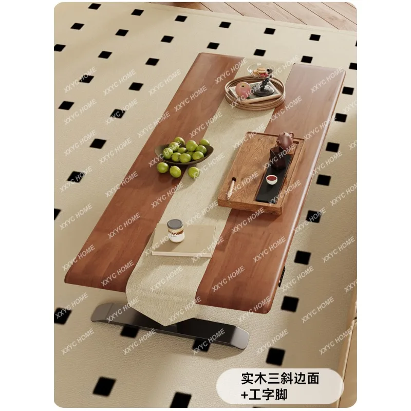 XXSolid wood coffee table  dual-purpose electric lifting table household desk intelligent dual motor lifting charging tea table