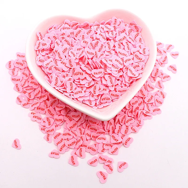 10g Mix Love Heart glina kromka glina polimerowa serce kropi różowy płatek paznokci dekoracje artystyczne stylizacja Manicure akcesoria narzędzie