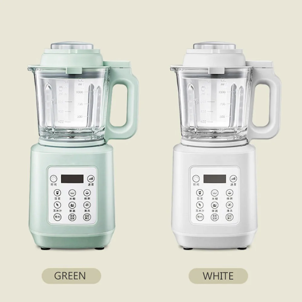 ماكينة تصنيع حليب فول الصويا المنزلية عصارة صامتة أوتوماتيكية تسخين صغير متعدد الوظائف ماكينة طهي الطعام المساعدة