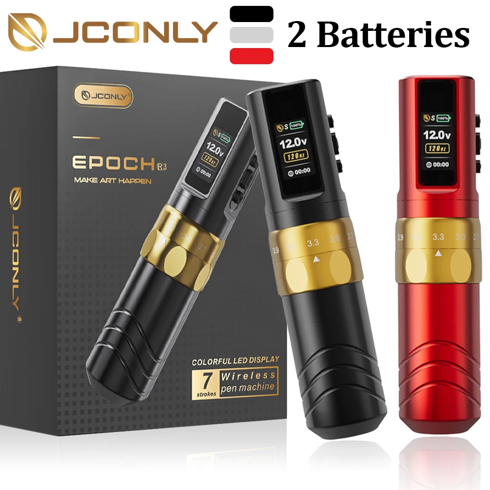 JCONLY EPOCH Tattoo Machine Pen Wireless Tattoo Machine 2 Battery for Body Permanent Makeup Needle Tattoo Artist Beginner Supply