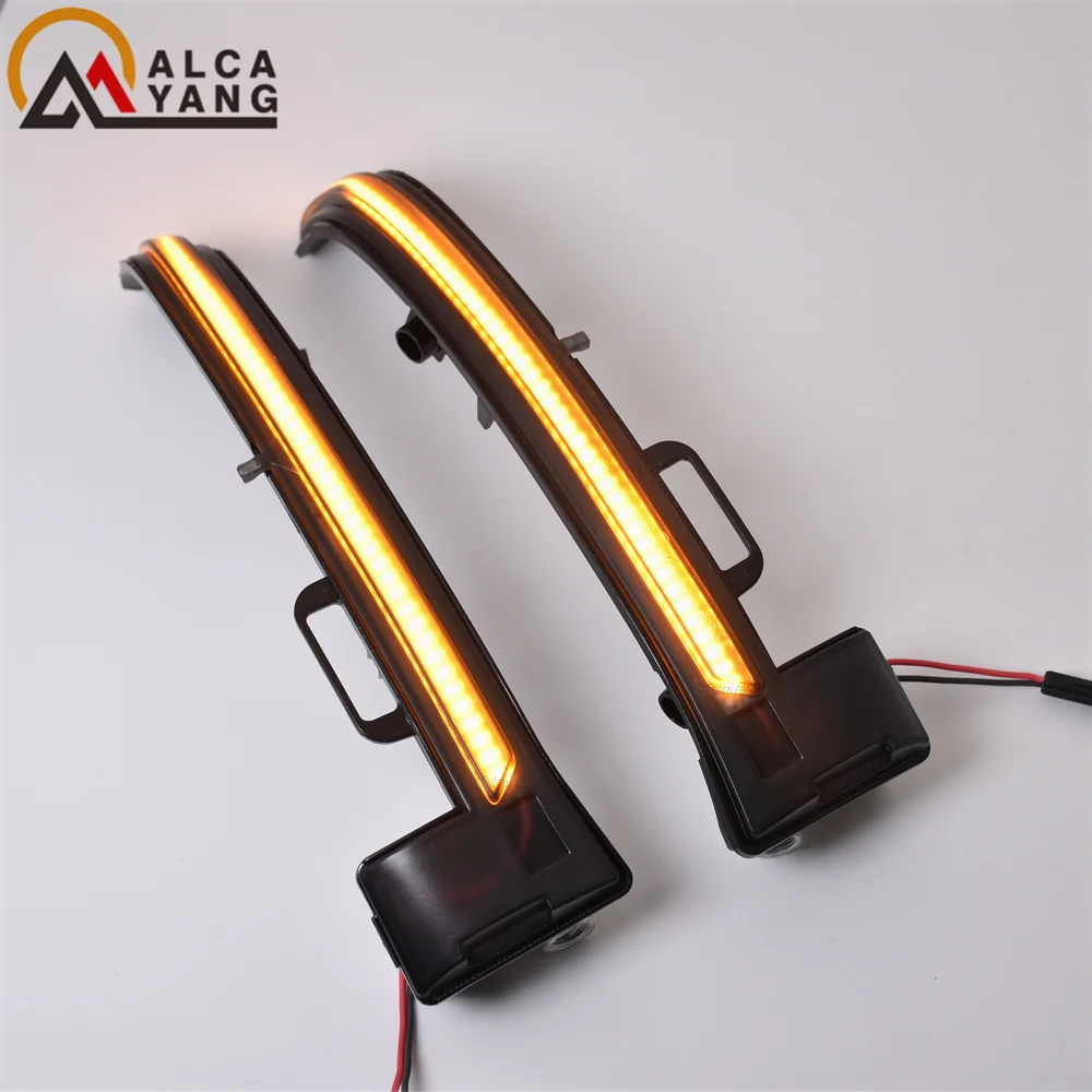 For Peugeot 308 Light 2013-2019 No Error 2PCS LED Dynamic Side Mirror Blinker Lights Sequential Flowing Turn Signal Lamps