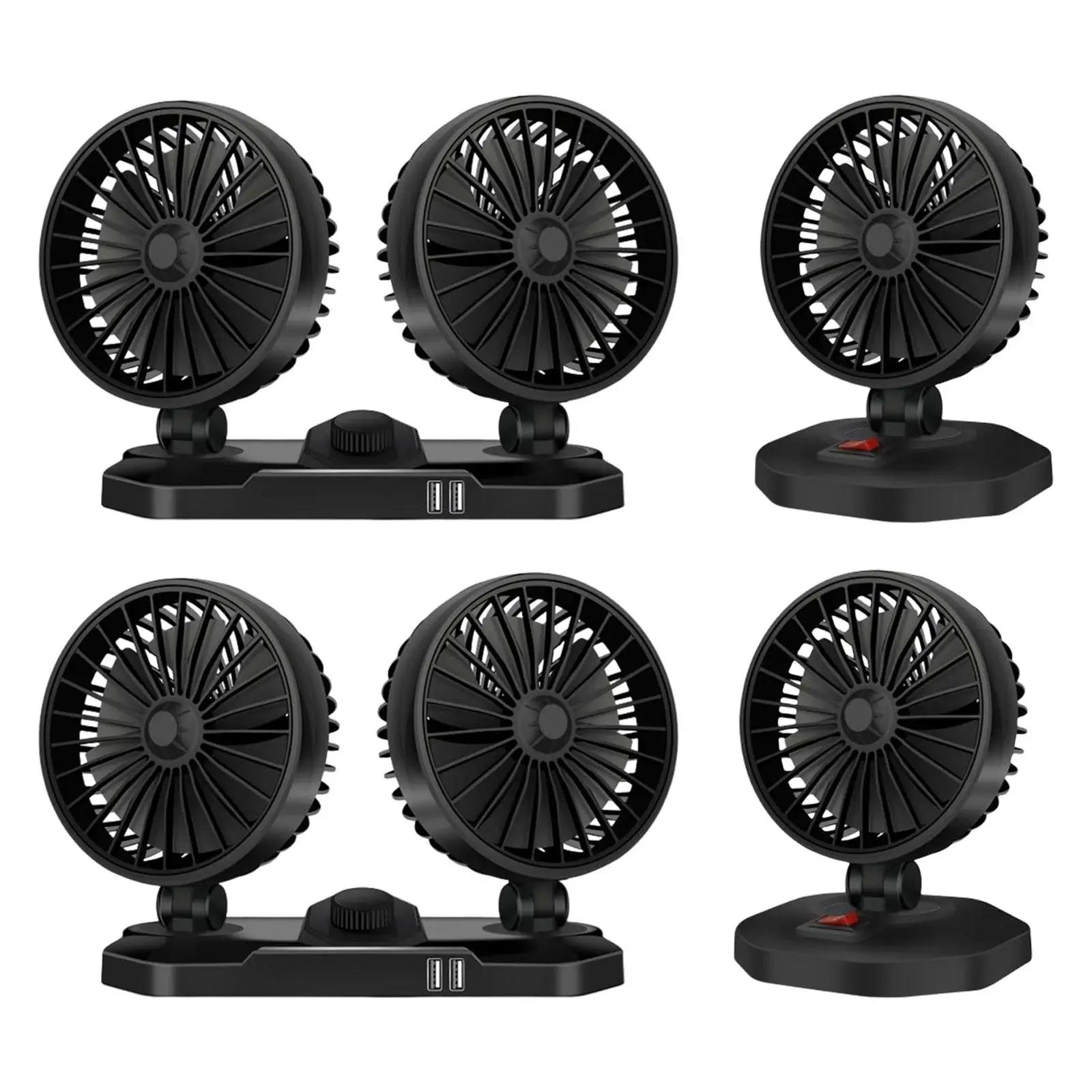 Mini Car Cooling Fans USB Portable Personal for Sedan Office Desktop