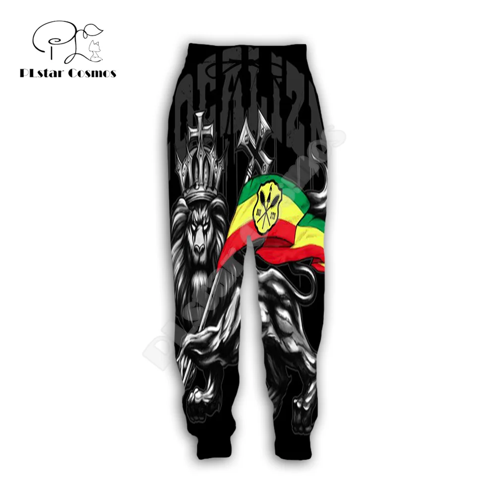 Bob Marley Reggae Musician Rastafari Lion Tattoo Vintage Retro Harajuku Sweatpants 3DPrint Casual Joggers Pants Funny Trousers W