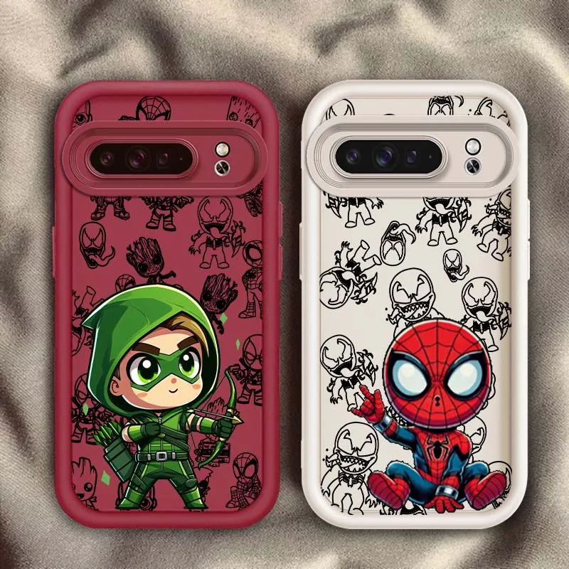 

Art Loki Spider-Man Popular Phone Case For Google Pixel 9 8A 8 7 7A Pro XL 5G Eye Ladder Soft TPU Shockproof Cover