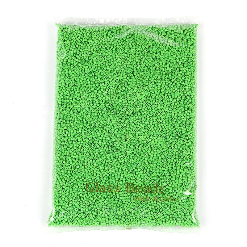 450g 3mm Solid Color Baked Paint Small Rice Beads Straight Hole Glass Rice Beads DIY Jewelry Bracelet Accessories Bead Wholesale