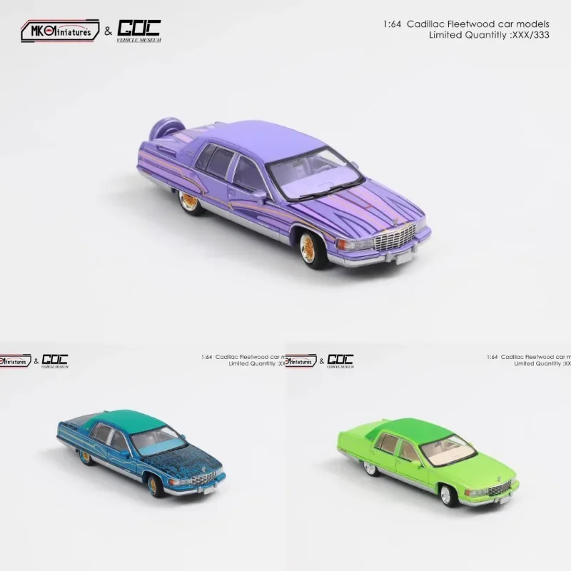 

GOC x MKM CTE Limited 1:64 Cadillac Wood Fleetwood Модель из сплава Детская коллекция деталей, праздничные подарки для друзей.