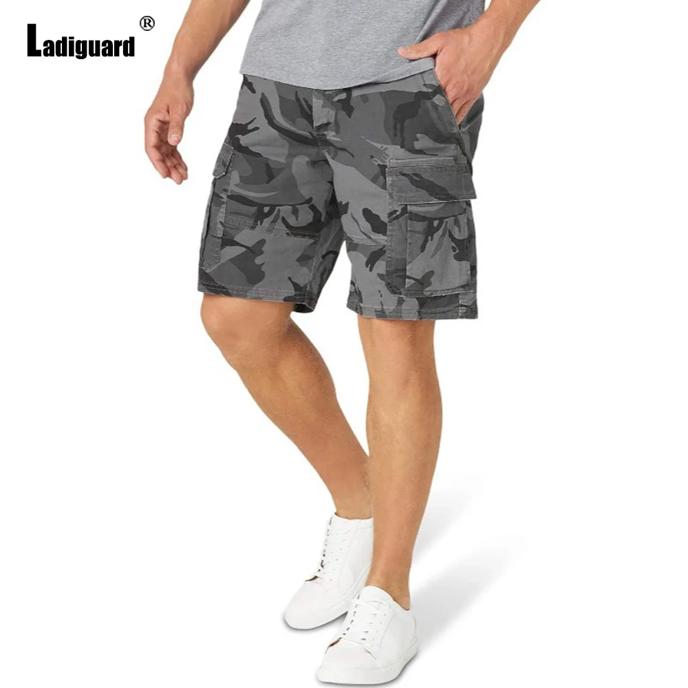 Samlona-Short cargo décontracté pour homme, pantalon court, blanc, noir, poche debout, basique, mode loisirs, simplicité, nouveau, 2024 mn