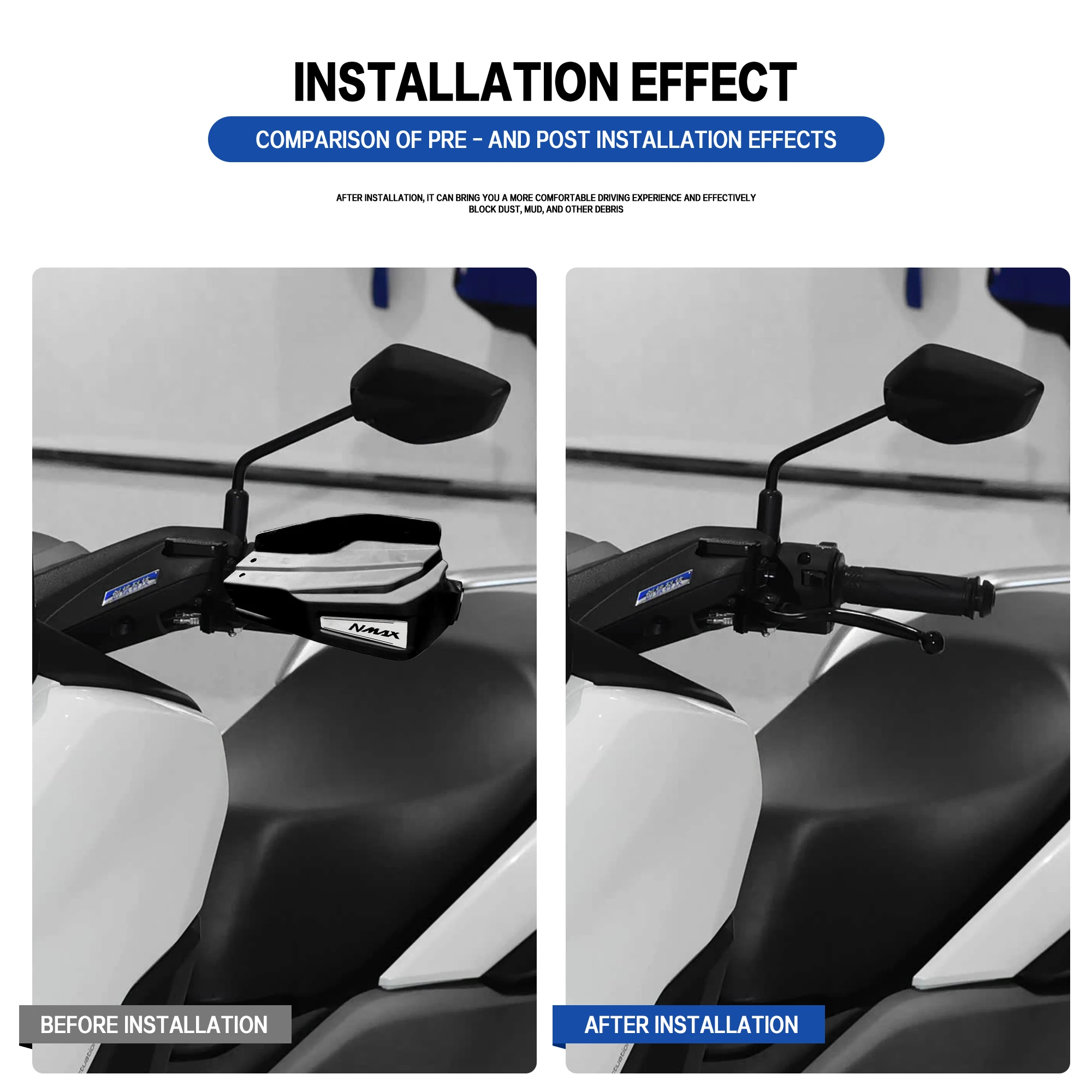 Motorcycle NMAX155 Handguards Hand Shield Protector Hand Guard Protector For YAMAHA NMAX 155 NMAX 125 150 N-MAX 155 2015-2025