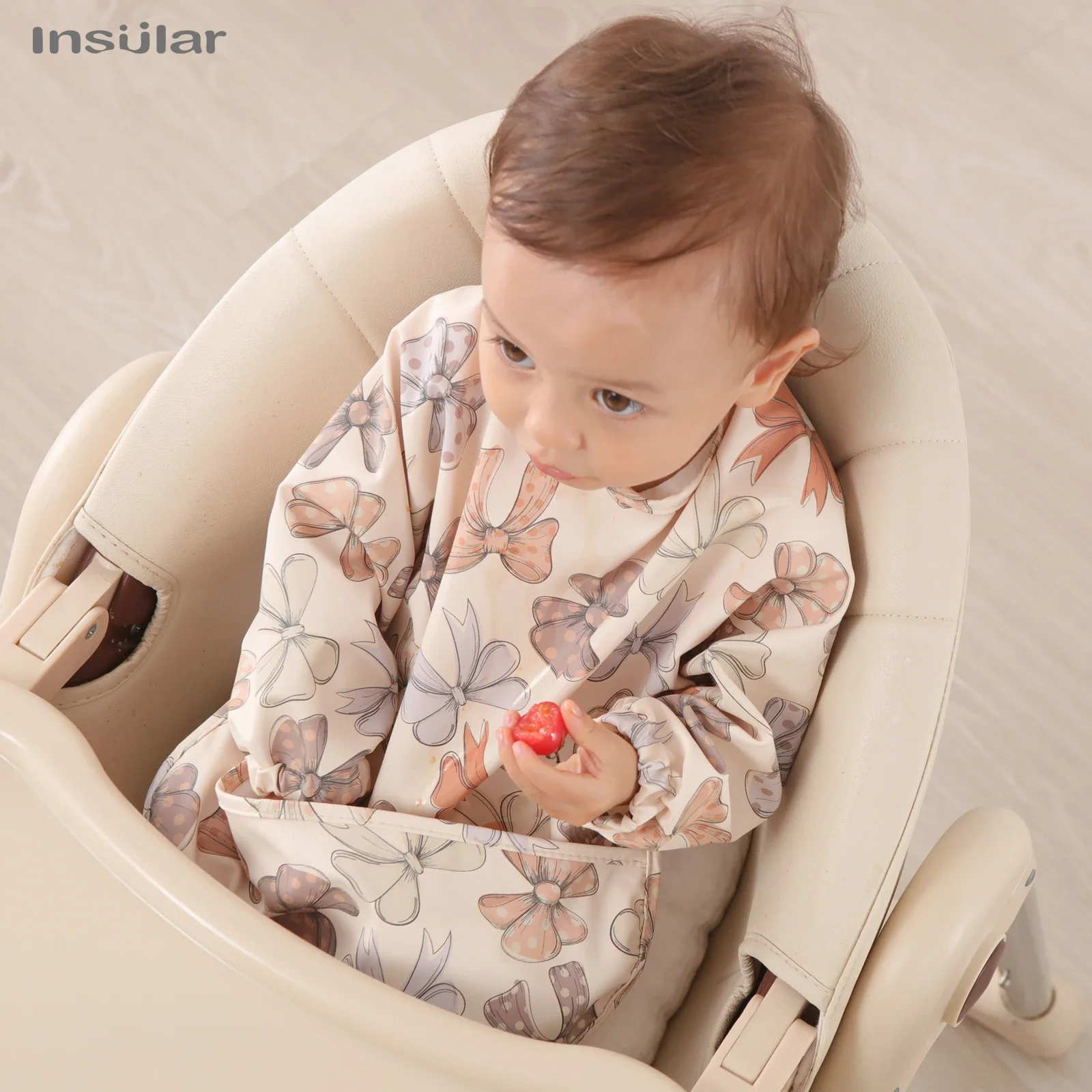 New Cute Baby Bibs Toddler Waterproof Long Sleeve Apron Cartoon Animals Children Feeding Smock Bib Baby Stuff baby bib image 6