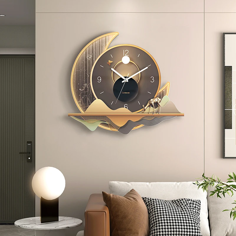 

Living Room Wall Clocks Art Mural Luxury Aesthetic Modern Creative Wall Watch Minimalist Orologio Da Parete Home Decoration
