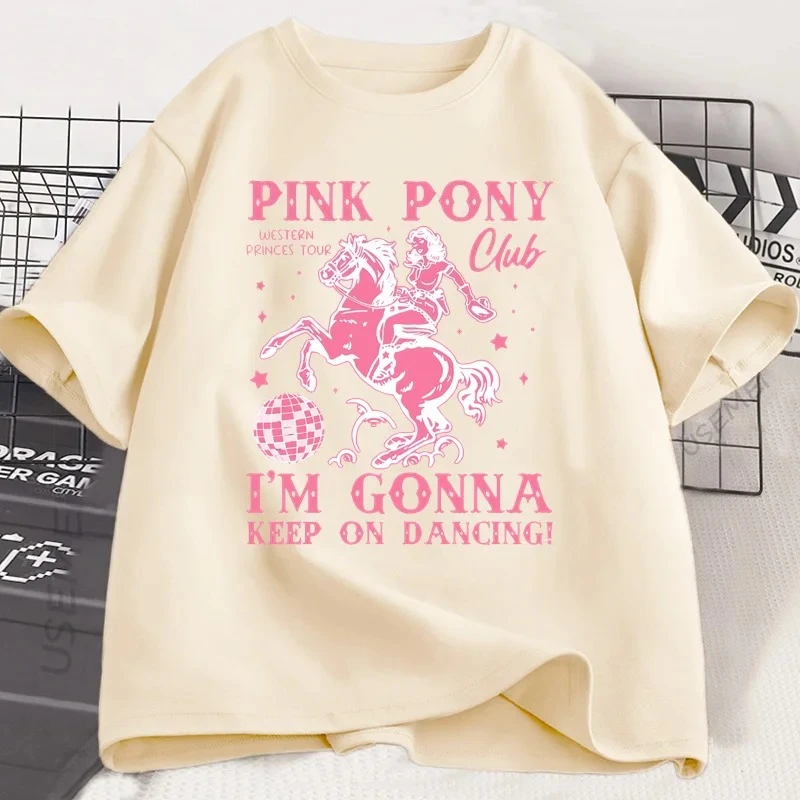 Chappell Roan T Shirt Pink Pony Club Tshirt Midwest Princess Tour Band Concert Musice Tee Short Sleeve T-shirt Woman Clothes