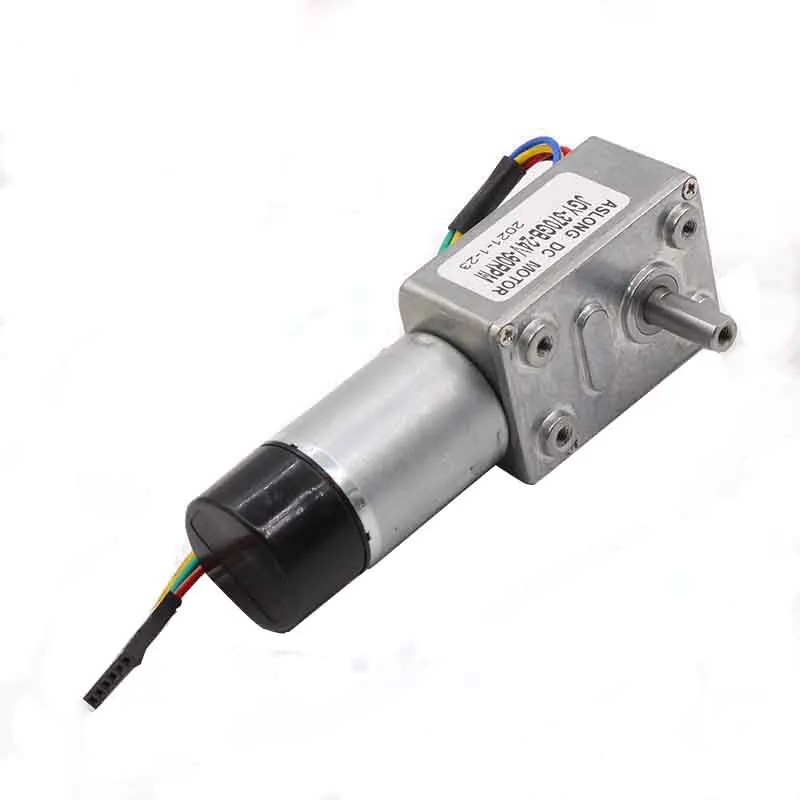 

JGY-370GB 12V High torque electric dc worm gear motors encoder Mini engine gearbox reducer 90d right angle speed down reductor