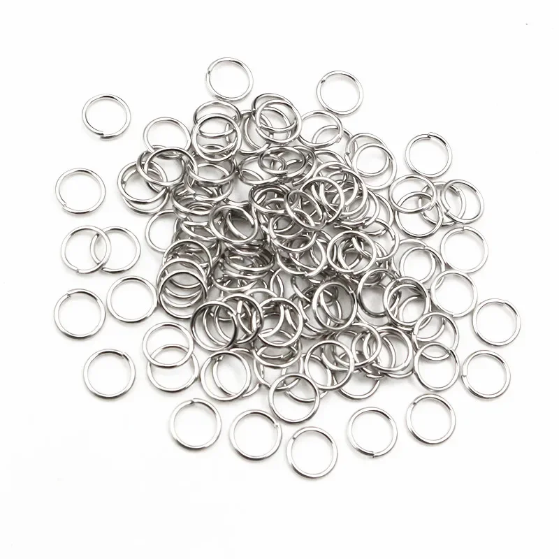 200 шт. 3/4/5/6/7/8/10 мм из нержавеющей стали золотого цвета разделенные кольца для прыжков DIY ювелирные изделия открытые одинарные петли для изготовления ювелирных изделий