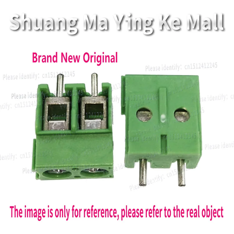 5PCS 1935161 PCB Terminal Block, Color Green Connector, P=5mm, 2Positions Wave Soldering PT1,5/2-5,0-H 17.5A 400V, New Original