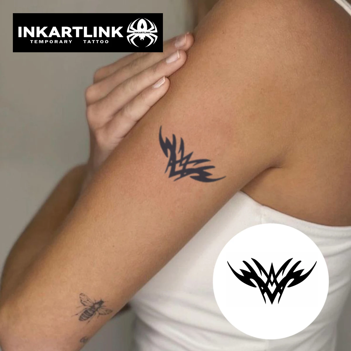3 pcs Wing Temporary Tattoo,Lasts To 15 Days New Technology Magic Waterproof Semi Permanent Sticker.