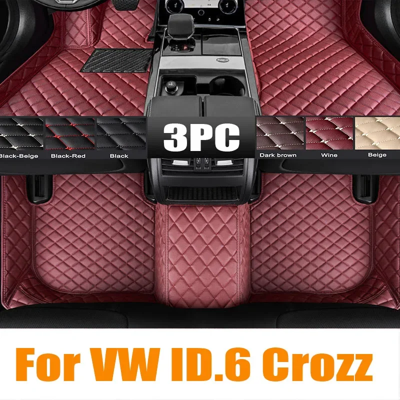 

Car Floor Mats For VW VW ID.6 Crozz 2021 Custom Auto Foot Pads Automobile Carpet Cover Interior automotive trim 0601
