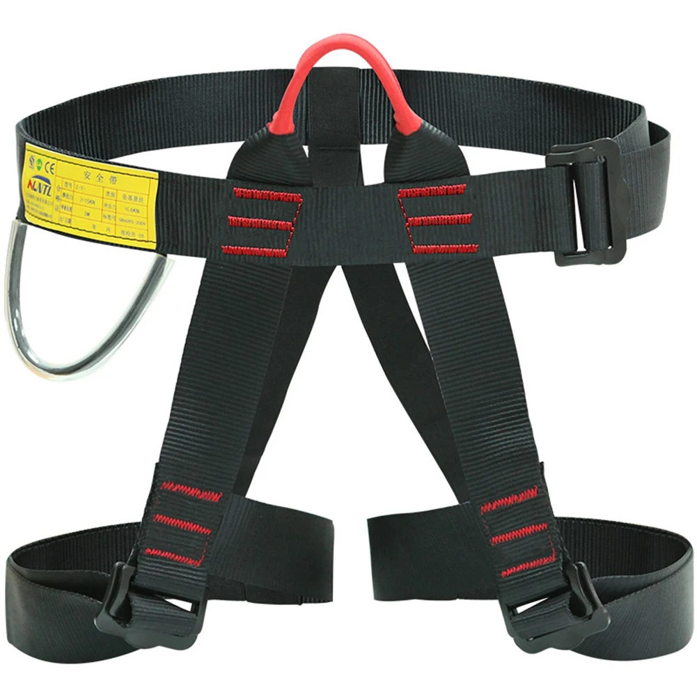 Anti-Fall Three-Point Safety Belt Adjustable Half-Body Harness for Outdoor Climbing Mountain Work Altitude Climbing