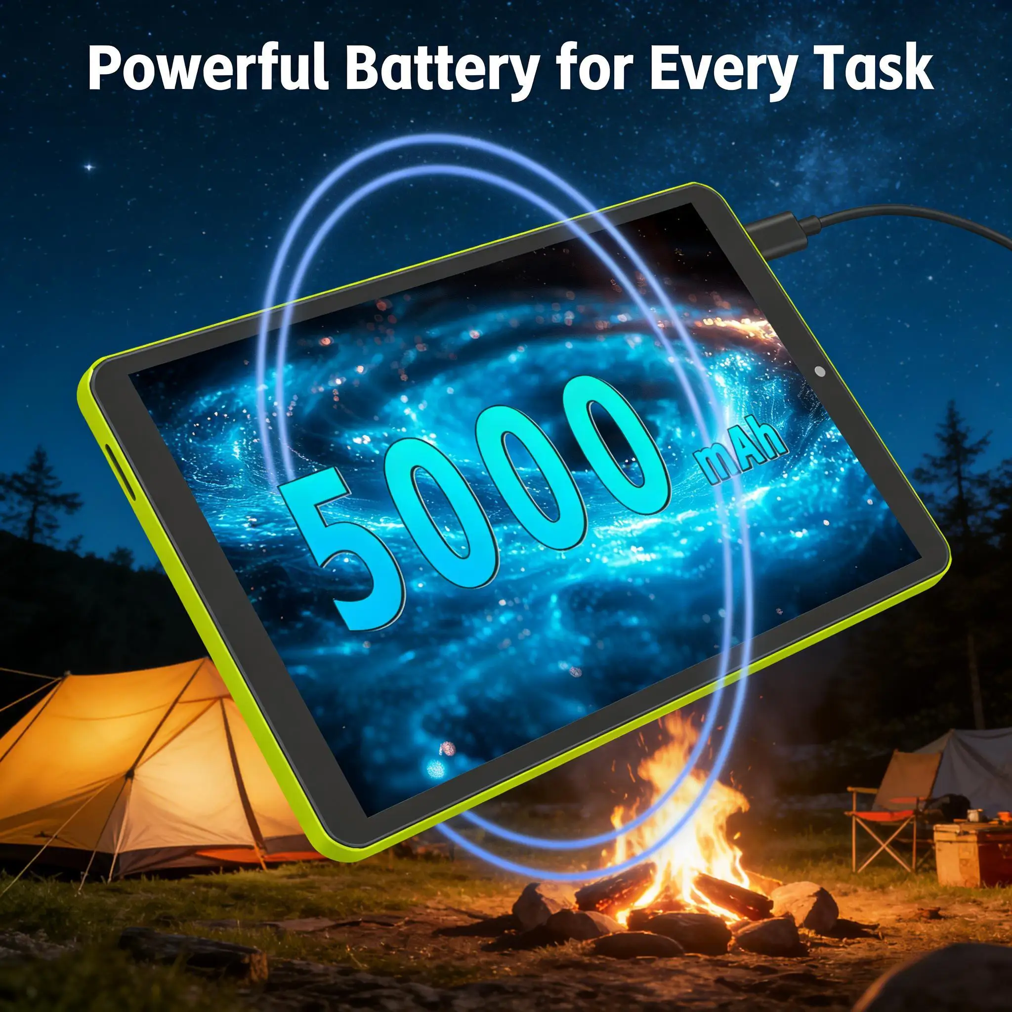 Paitanry Android 15 Tablet 8.68 Inch 8GB(3GB+5GB Expand) RAM 64GB ROM 5000mAh WiFi Bluetooth HD Portable Lightweigt Tablet PC