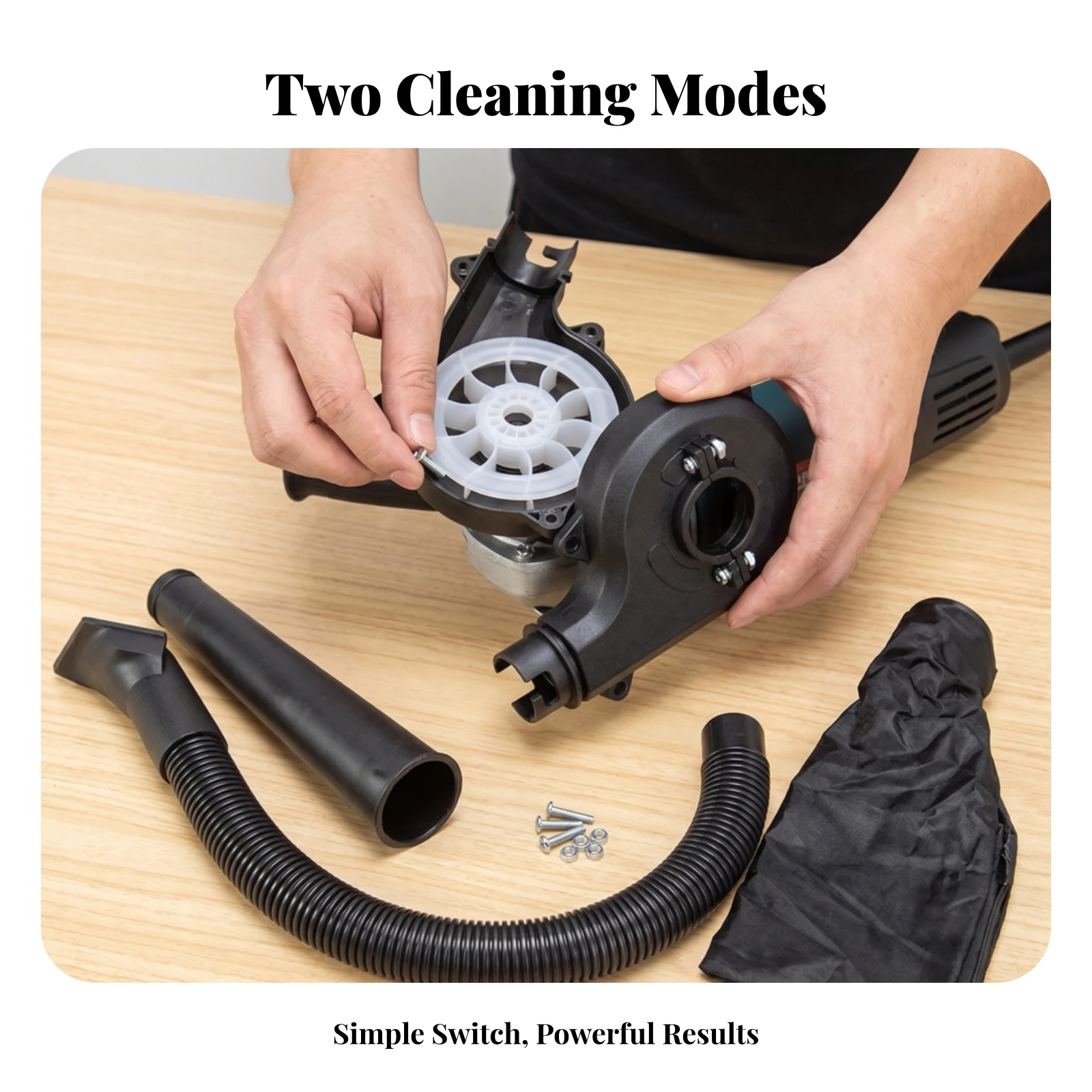 Angle Grinder Blower Adapter Angle Grinder Blower Converter Mounting Screws Screwdriver Included Power Tool Accessory