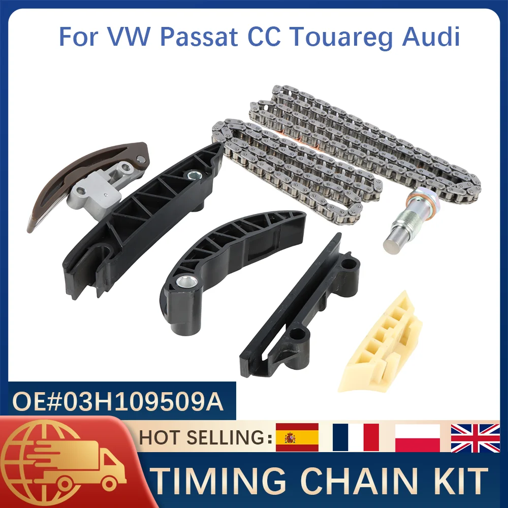 

Timing Chain Kit For VW Passat CC Touareg Audi Q7 Porsche Cayenne 3.6L VR6 FSI Engine Rebuild Replace OE 03H109509A Auto Parts