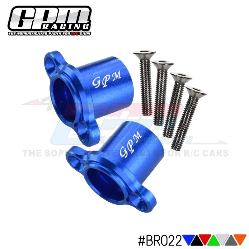 GPM aluminium achterasadapters LOS232001 voor LOSI 1/10 Baja Rey
