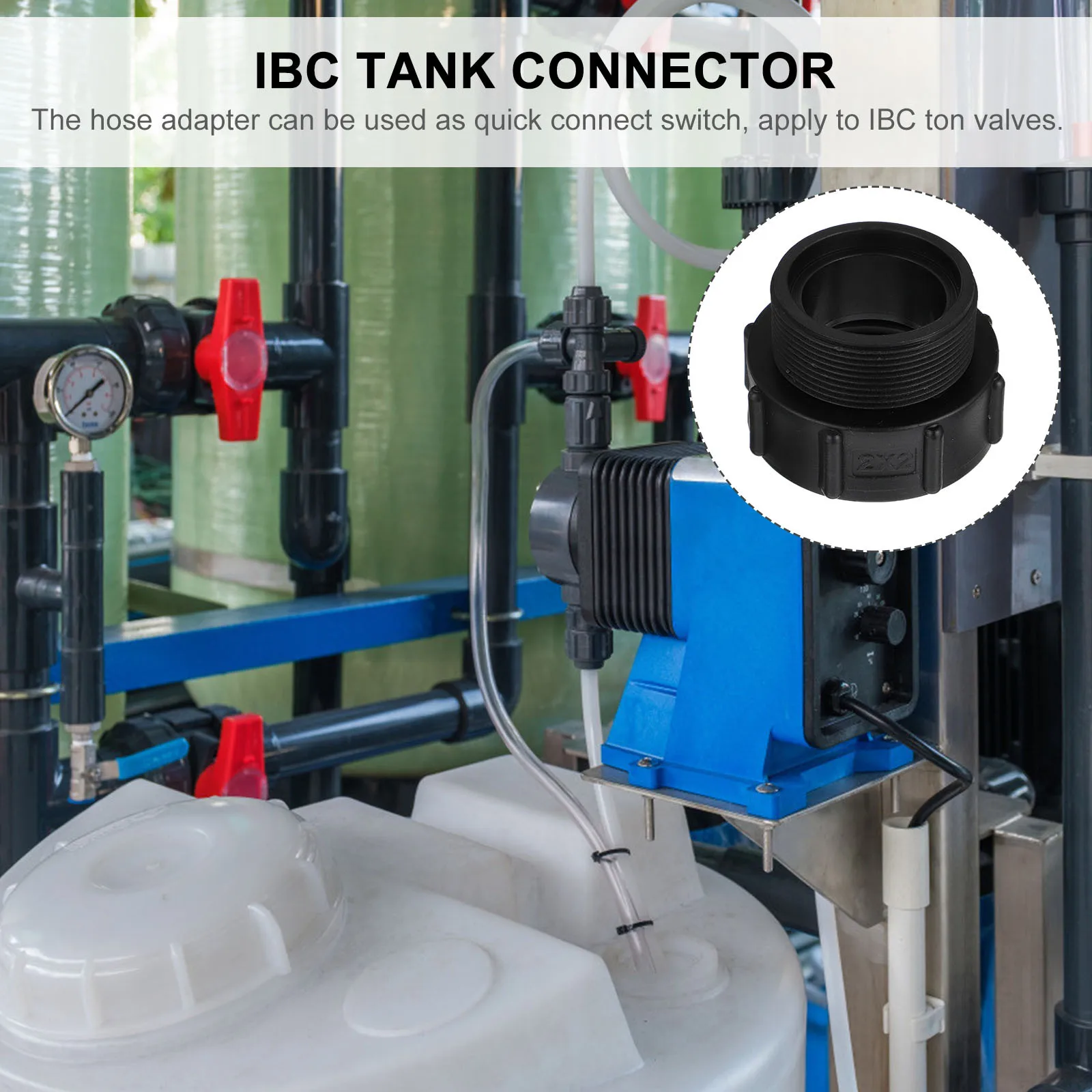 

1Pcs Ibc Tank Converter Plastic Quick Connect Hose Adapter Durable Water Tank Connector Acid Alkali Resistant Ibc Tote Converter