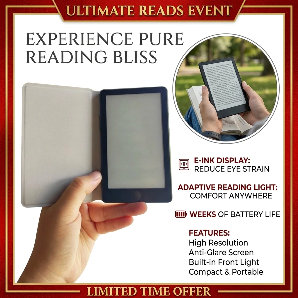 For XTEINK X4 Pro PU Leather Protective Cover Detachable Magnetic Split Waterproof Shell Scratch Resistant E-Reader Case
