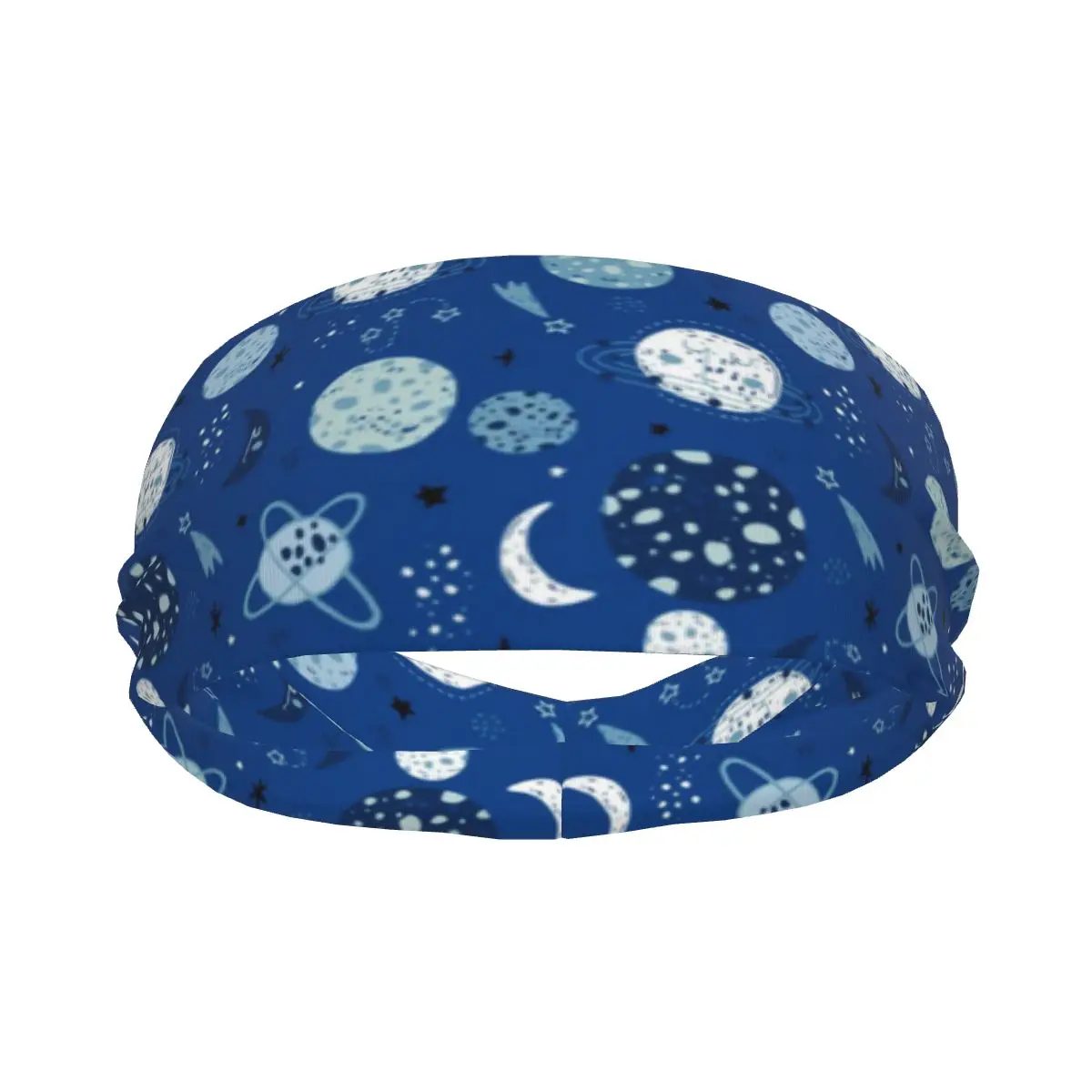 

Headband Sports Yoga Fitness Stretch Sweatband Hair Band Elasticity Headband Space Star Planet Galaxy Kids Pattern