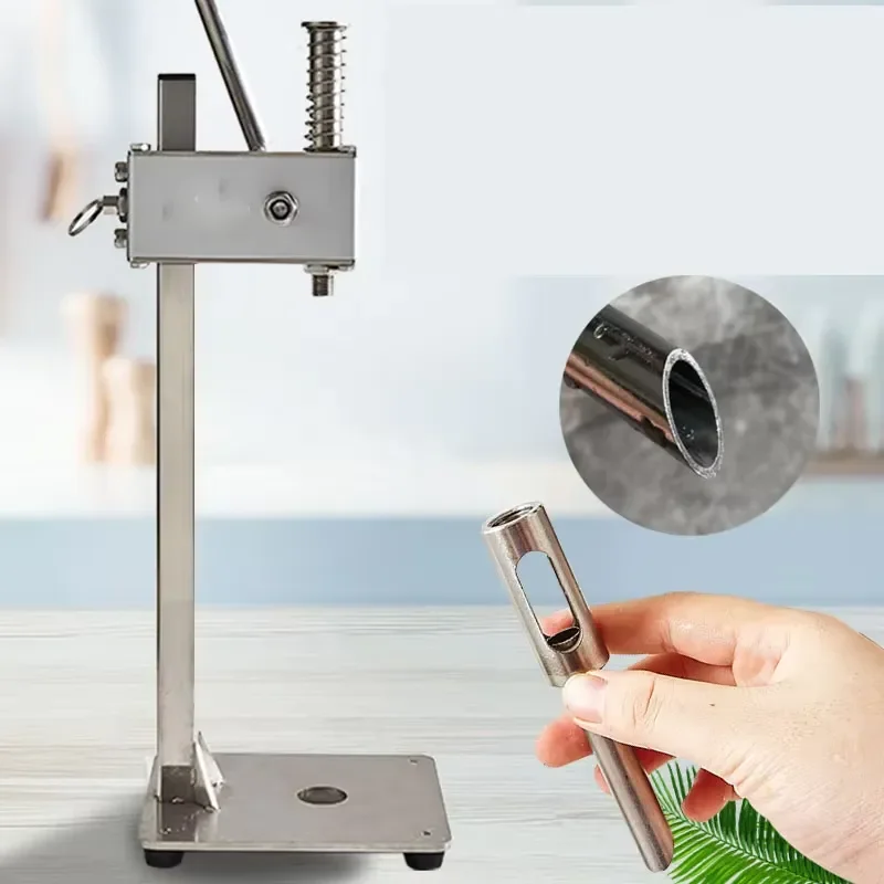 Automatic Stainless Steel Coconut Opener Commercial Green Drilling Tool for Hard Shell Punching Machine Kitchen Gadget