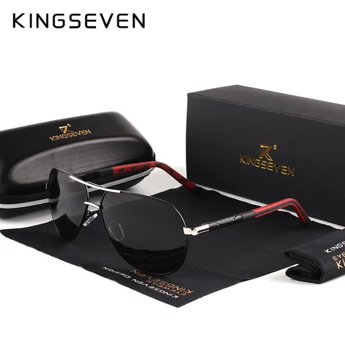 KINGSEVEN 브랜드 남성용 알루미늄 마그네슘 선글라스, 편광 UV400 선글라스, 남성 안경, N725 