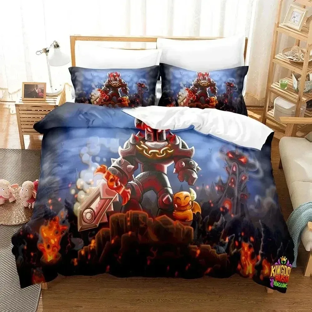 

New Kingdom For Adults Boys Single Double Queen King Size Bed Cover Anime Bed Ding Set Quilt Cover Pillowcase