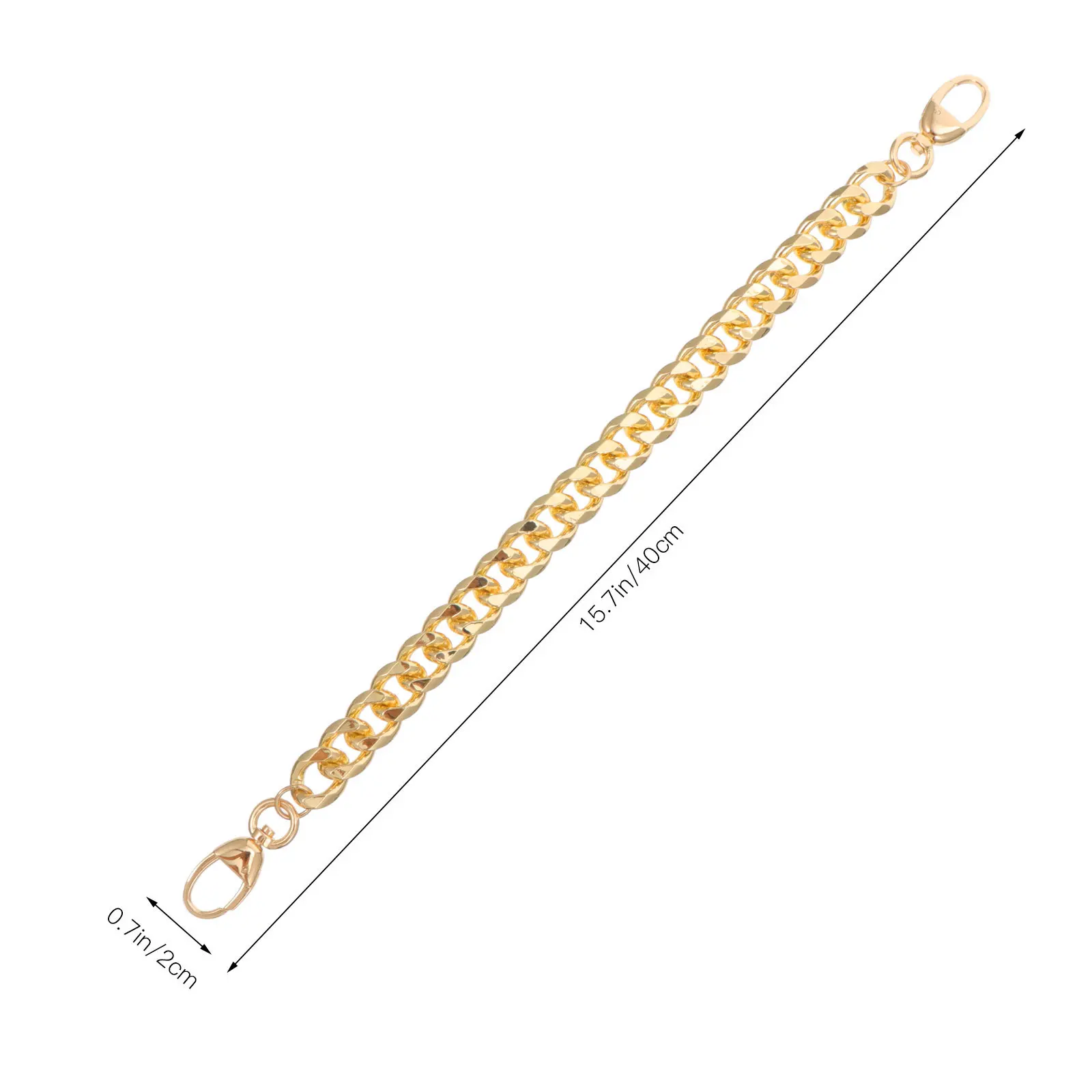 

Elegant Polished Aluminum Alloy Handbag Chain Replacement Strap for Purse Clutch Cross Body Shoulder Bag Accessories