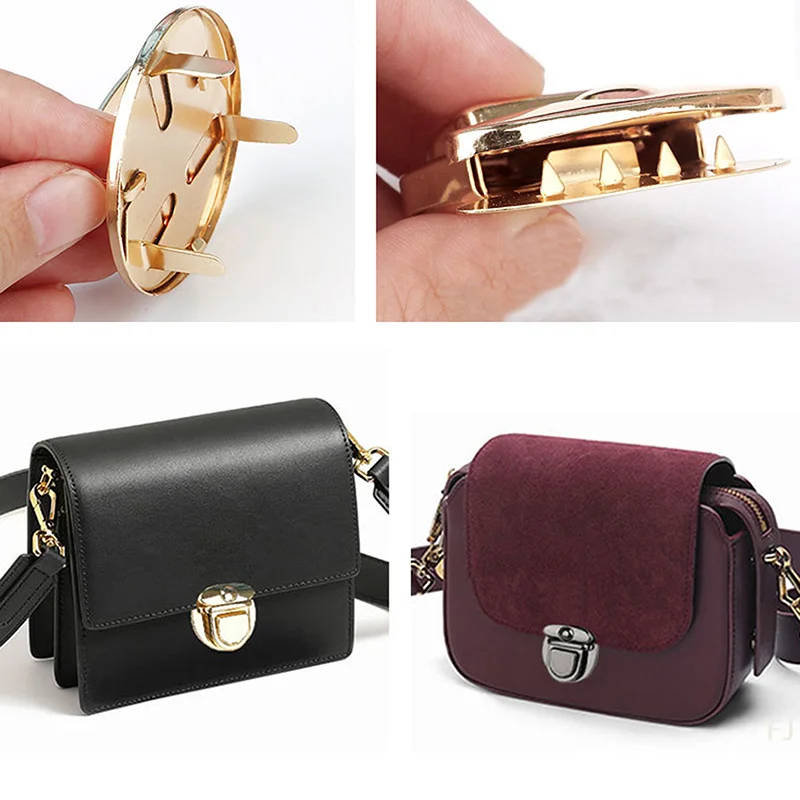 [YU]1Pcs Metal Durable Clasp Turn Lock Twist Lock For DIY Handbag Bag Purse Luggage Hardware Closure Bag Parts Accessories