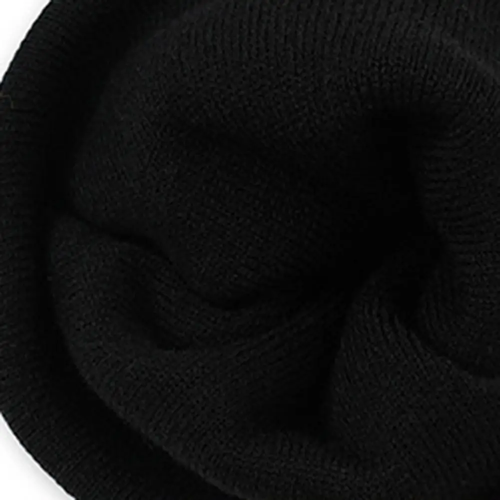 Winter Cap Knitted Winter Hat with Color Block Design Stretchy Cuffed for Outdoor Travel Cycling Weather Headwear Warm