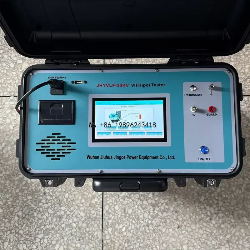 Wmwmnu for High Precision 30KV VLF Hipot Tester Ultra Low Frequency High Voltage Generator with 0.1kV AC Voltage Resolution