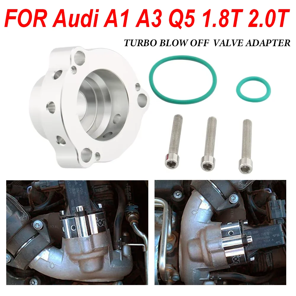 

High Performance Car Turbo Blow Off Valve Adapter Aluminum for Audi A1 A3 Q5 1.8T 2.0T
