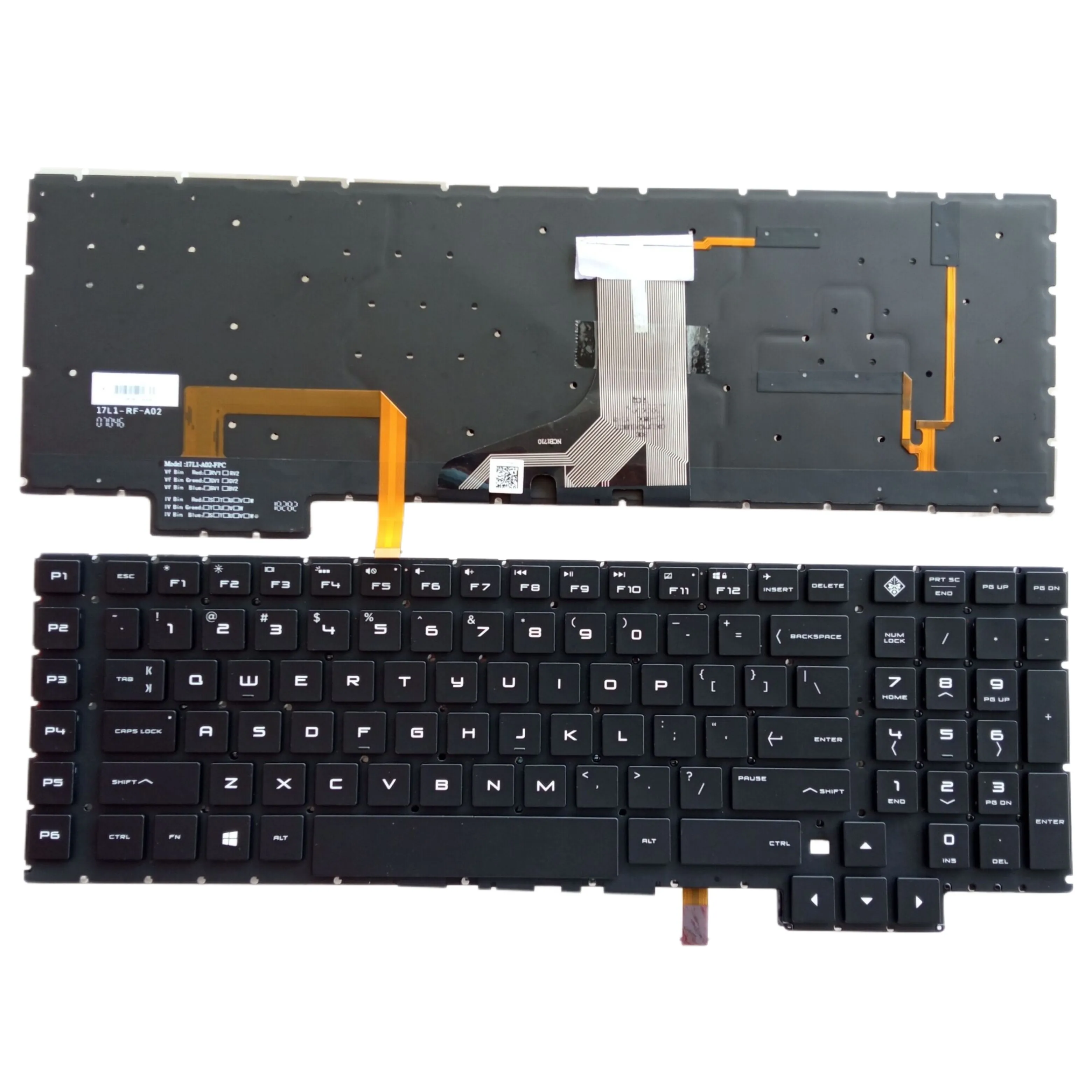 

For HP 17-AN 17-AN000 17-AN001CA 17-AN008CA 17-AN010CA 17-AN020CA 17-AN030CA Laptop Keyboard US with RGB Backlit NSK-XH1LN