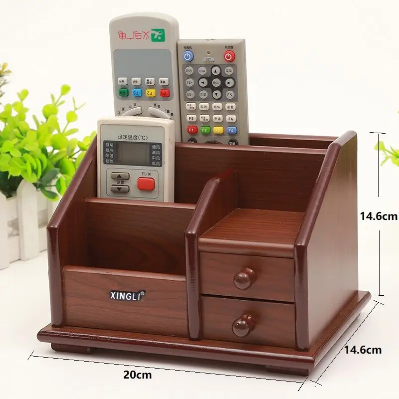 Desktop Afstandsbediening Board Opbergdoos Kantoor Woonkamer Koffie Tafelblad Tissue Opbergdoos Schommelende Afstandsbediening Doos ZG689