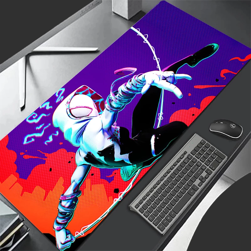 Marvel cartoon Spider Gwen superhero style Pattern Game mousepad Pads Rubber Mouse Mat Desk Gaming Non-Slip Desk Mat