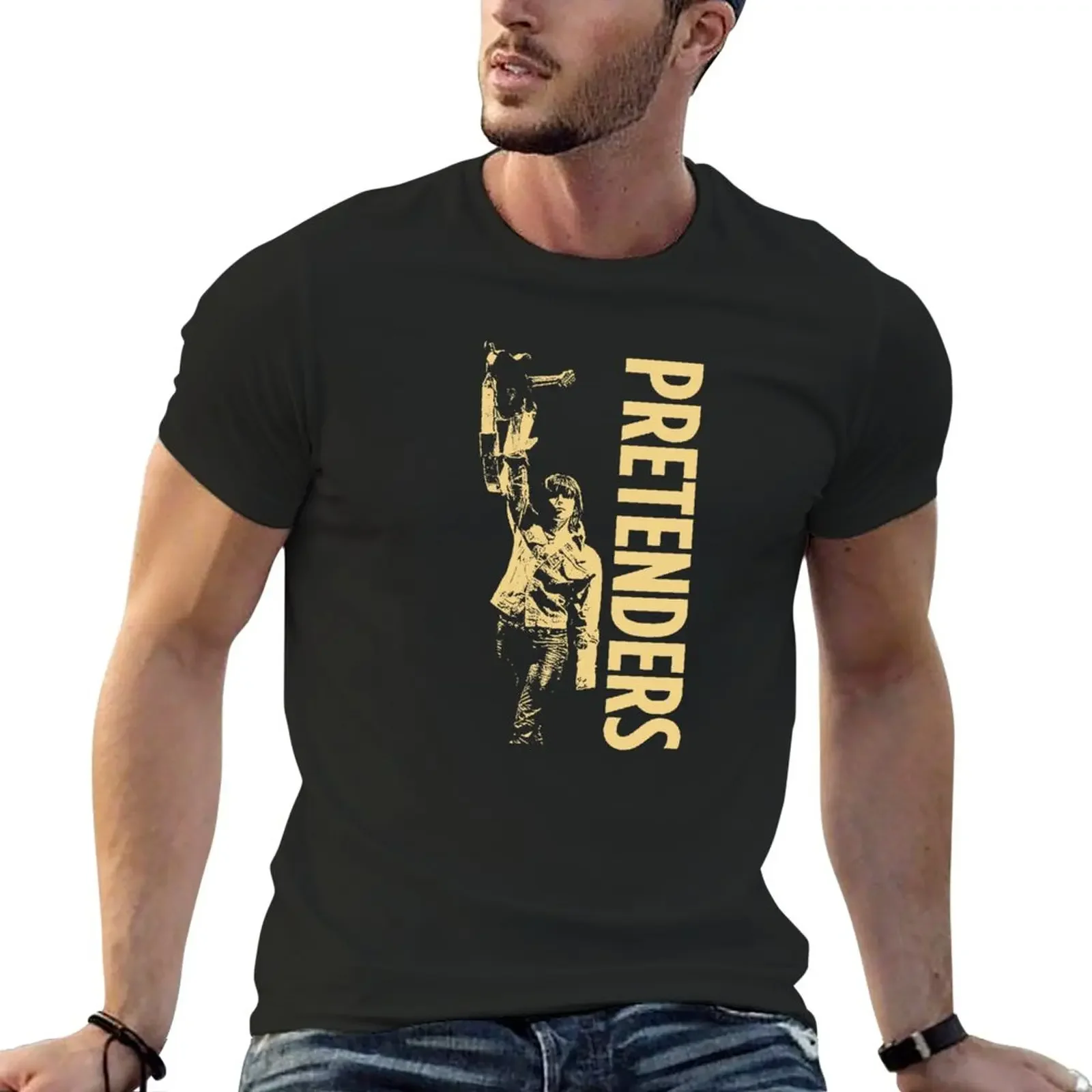 Pretenders T-Shirt summer tops tops Aesthetic clothing men t shirts