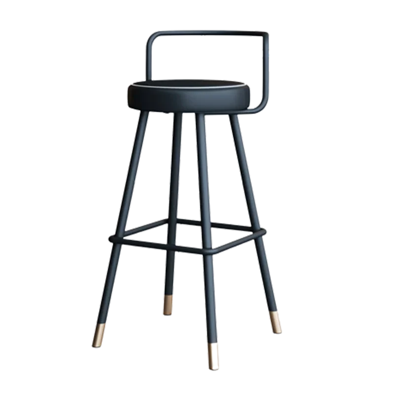 Nordic Bar Stools Luxury Counter Home Barrel Island Bar Stools Office Golden Sillas Para Comedor Designer Furniture