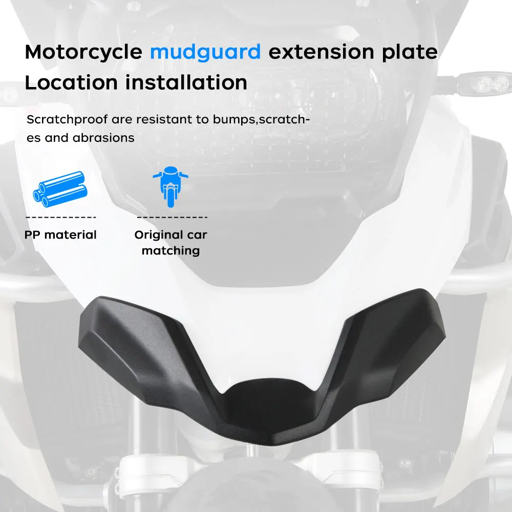 or BMW R1200GS LC R1250GS Front Mudguard Extension Plate Splash Guard Motorcycle Mudguard Extension