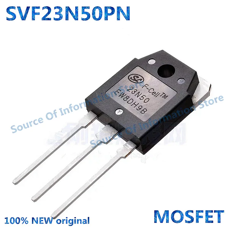 5 unids/lote, SVF23N50PN, MOSFET de potencia de canal N de silicio, 23N50, 23A 500V