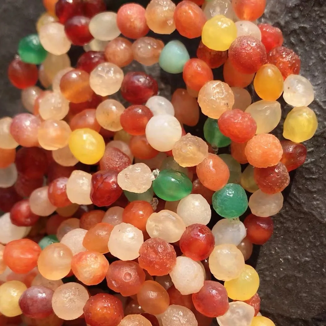 Natural Alashan Gobi Stone Agate Color Agate Stone Bracelet Random Shape Beads Ins Hand String For Women's Gifts Luxury Jewelry - view 3